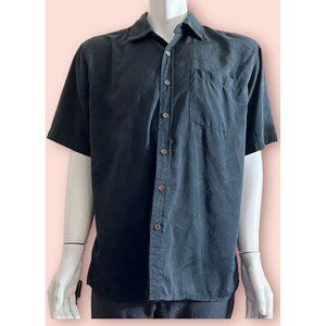 Cabana Men’s Shirt Black Floral Size XL